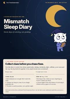 Cover of the free Mismatch Sleep Diary